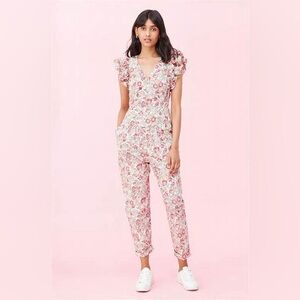 Rebecca Taylor La Vie Falaise Floral Jumpsuit Medium
